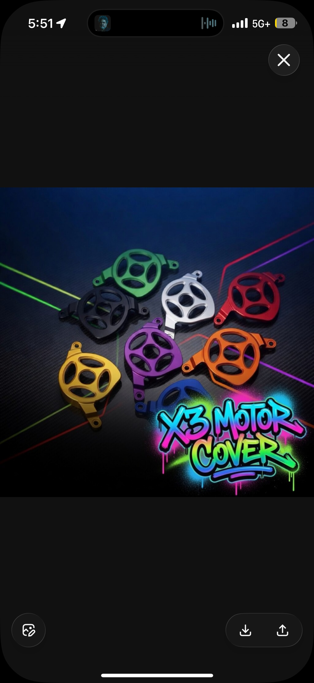 talaria X3 METAL motor cover V1